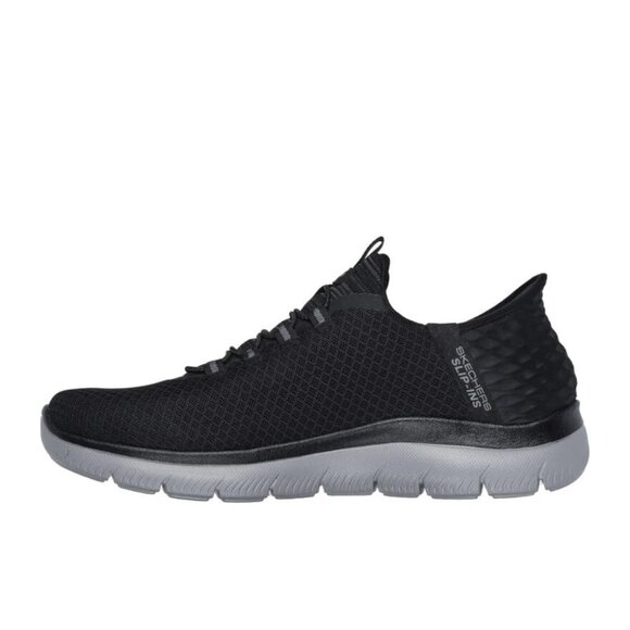 Skechers Men's Slip-ins: Summits - High Range 232457W Black/Charcoal Sneakers - Picture 2 of 5